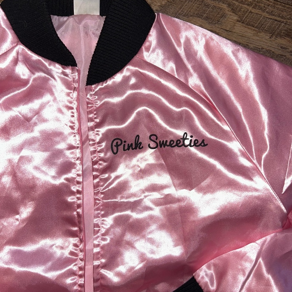 Pink Sweeties Women's Pink Satin Jacket - Picture 3 of 5